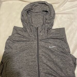 Nike Women's Heather Gray Hooded Jacket